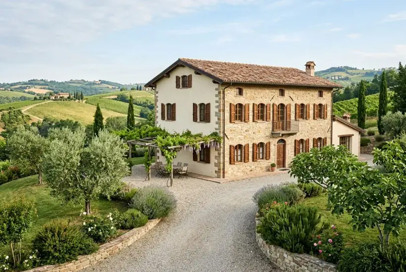 Casa indipendente in pietra con pergola e giardino